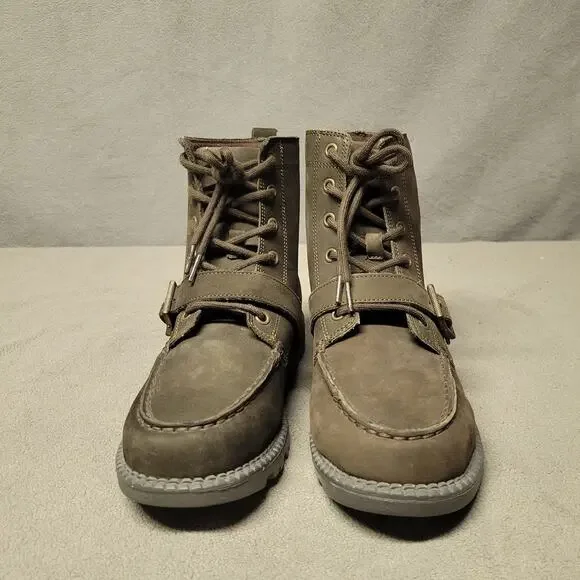 Polo Ralph Lauren Boots Boys Size 5 Suede Leather Ranger High Top Bear Buckle - Picture 3 of 16